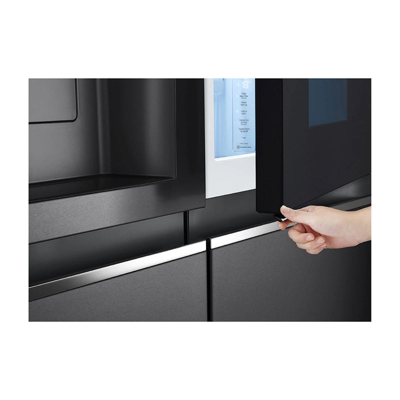 LG Refrigeradora Side By Side InstaView Door-In-Door Linear Inverter | ThinQ | Craft Ice | Linear Cooling | Multi Air Flow | UVNano | Dispensador de Agua y Hielo | 23.8p3 | Negro Matte