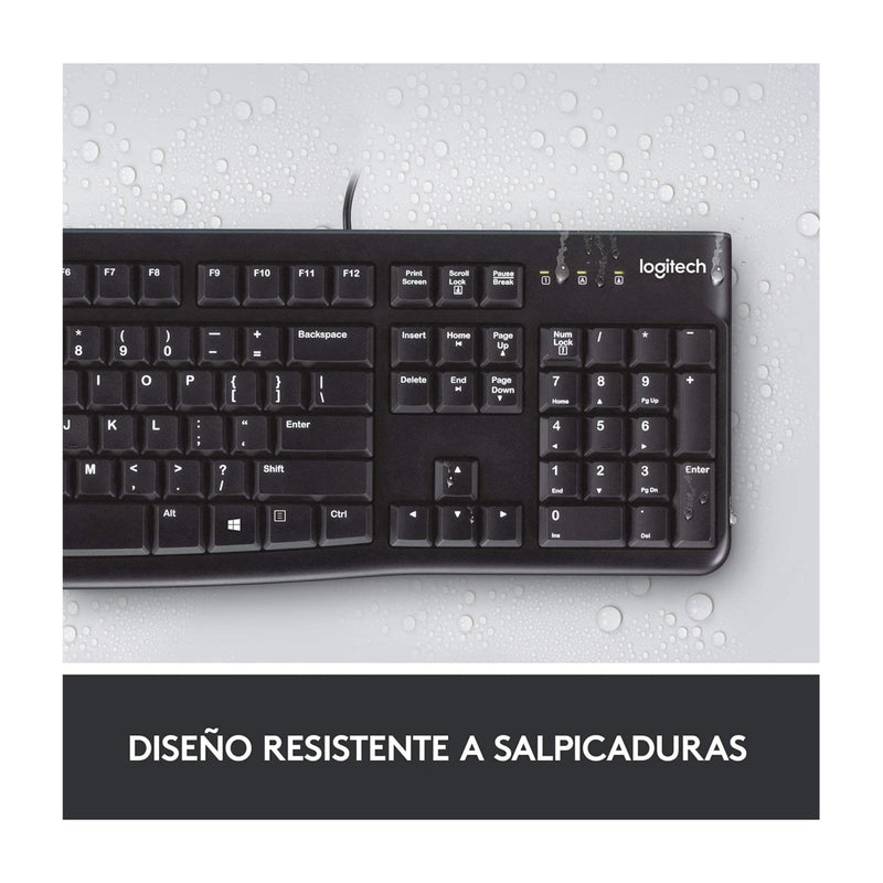 Logitech Teclado & Mouse | Plug & Play | Silencioso