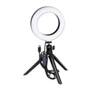 Vidpro Kit de Aro de Luz (Ring Light) LED Bi-Color de 6" | 10 Niv. de Brillo | 3 Niv. de Temperatura