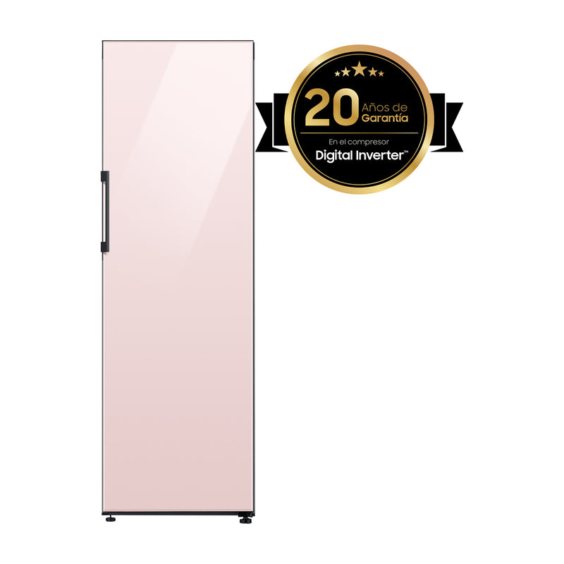 Samsung BESPOKE Refrigeradora de 1 Puerta Digital Inverter | Modulos Personalizables | All Around Cooling | Power Cool | Estantes Ajustables | 13.7p3 | Glam Pink