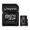 Kingston Memoria Micro SDXC de 256GB + Adaptador | UHS-I | V30 | U3 | Clase 10 | 100MB/s