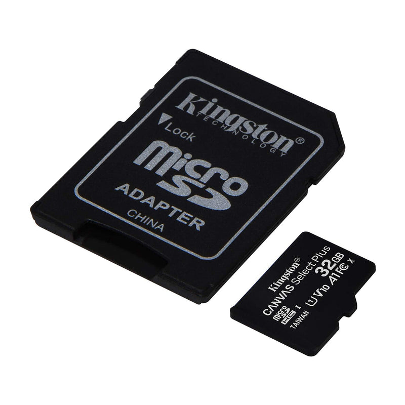 Kingston Memoria Micro SDHC de 32GB + Adaptador | UHS-I | V10 | U1 | Clase 10 | 100MB/s