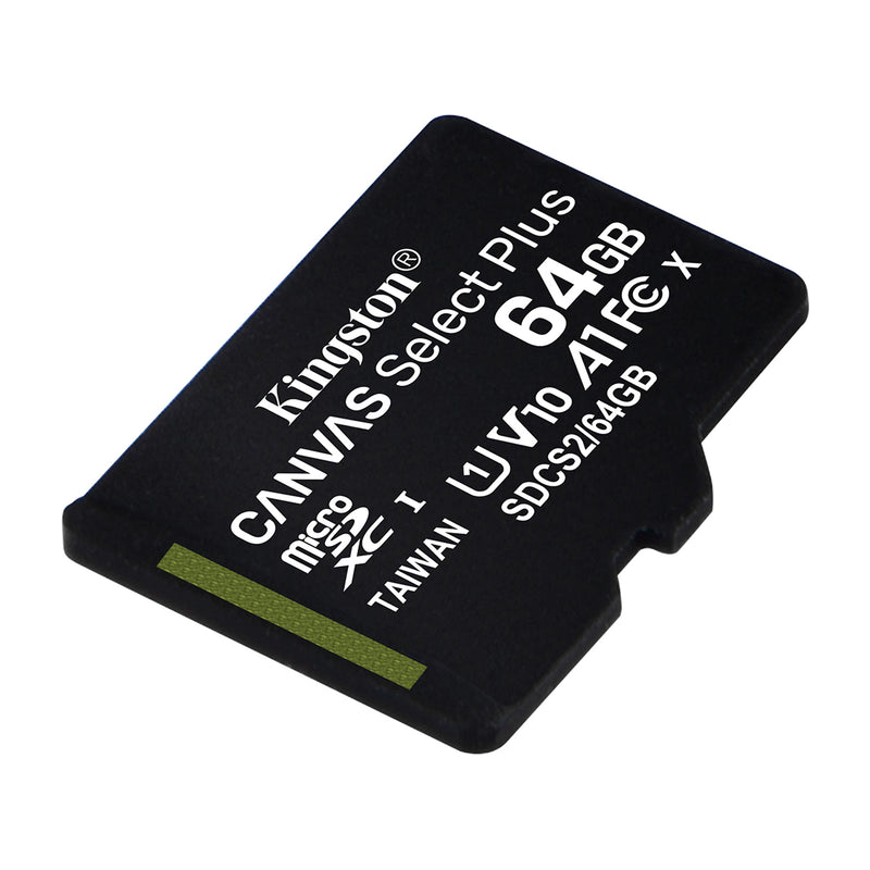 Kingston Memoria Micro SDXC de 64 GB + Adaptador | UHS-I | V10 | U1 | Clase 10 | 100MB/s