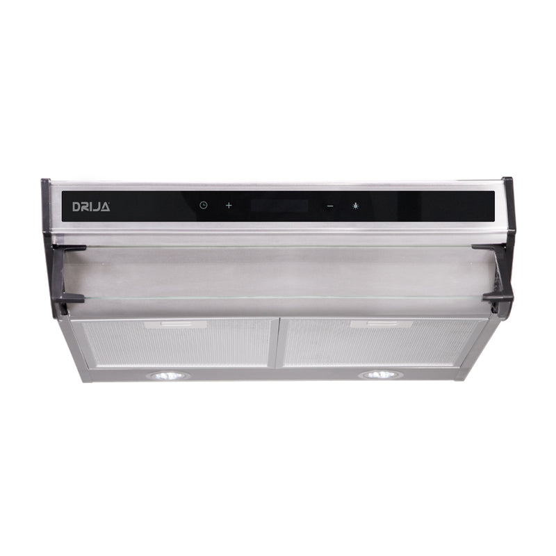 Drija Slim Touch 60 Extractor de Grasa | Tipo Compacto | 3 Velocidades | Panel Táctil | 1 Filtro de Carbón |  2 Filtros de Aluminio | 230m3/H | Acero