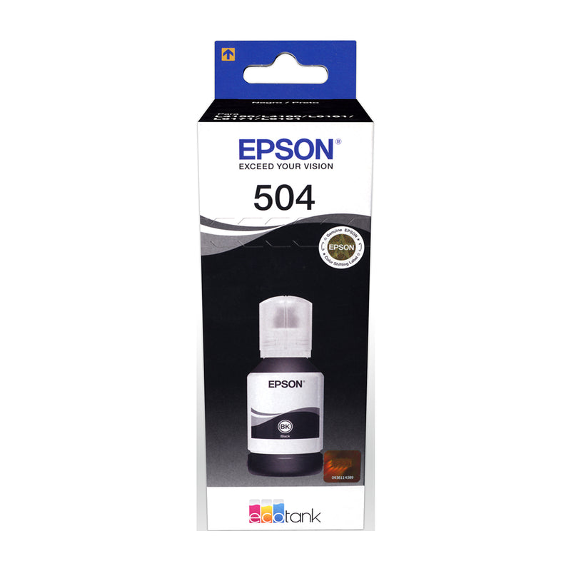 Epson T504 B Botella de Tinta | Negro