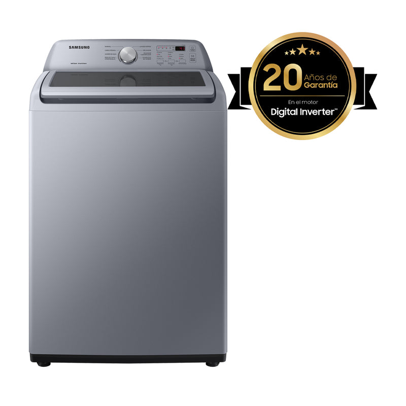 Samsung Lavadora Automática Digital Inverter de Carga Superior | Aqua Saving | Magic Filter | 19kg | Gris