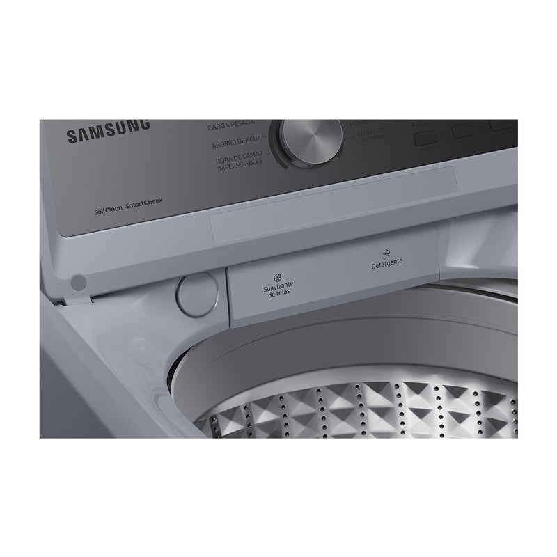 Samsung Lavadora Automática Digital Inverter de Carga Superior | Aqua Saving | Magic Filter | 19kg | Gris