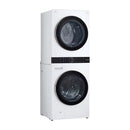 LG WashTower Torre de Lavado a Gas Inverter Direct Drive de Carga Frontal | AI DD | AI Sensor Dry | AI ThinQ | 22kg | Blanco