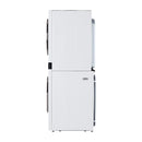 LG WashTower Torre de Lavado a Gas Inverter Direct Drive de Carga Frontal | AI DD | AI Sensor Dry | AI ThinQ | 22kg | Blanco