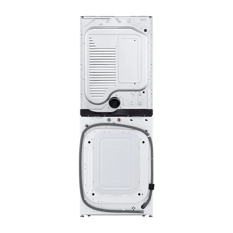 LG WashTower Torre de Lavado a Gas Inverter Direct Drive de Carga Frontal | AI DD | AI Sensor Dry | AI ThinQ | 22kg | Blanco