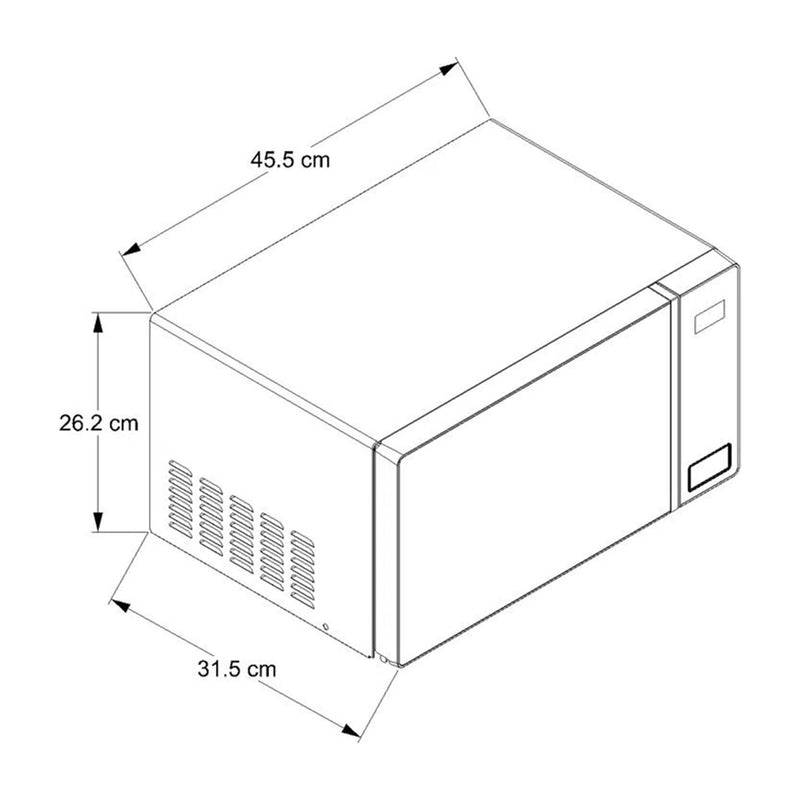 Whirlpool Microondas de 700W | 0.7p3 | Plateado