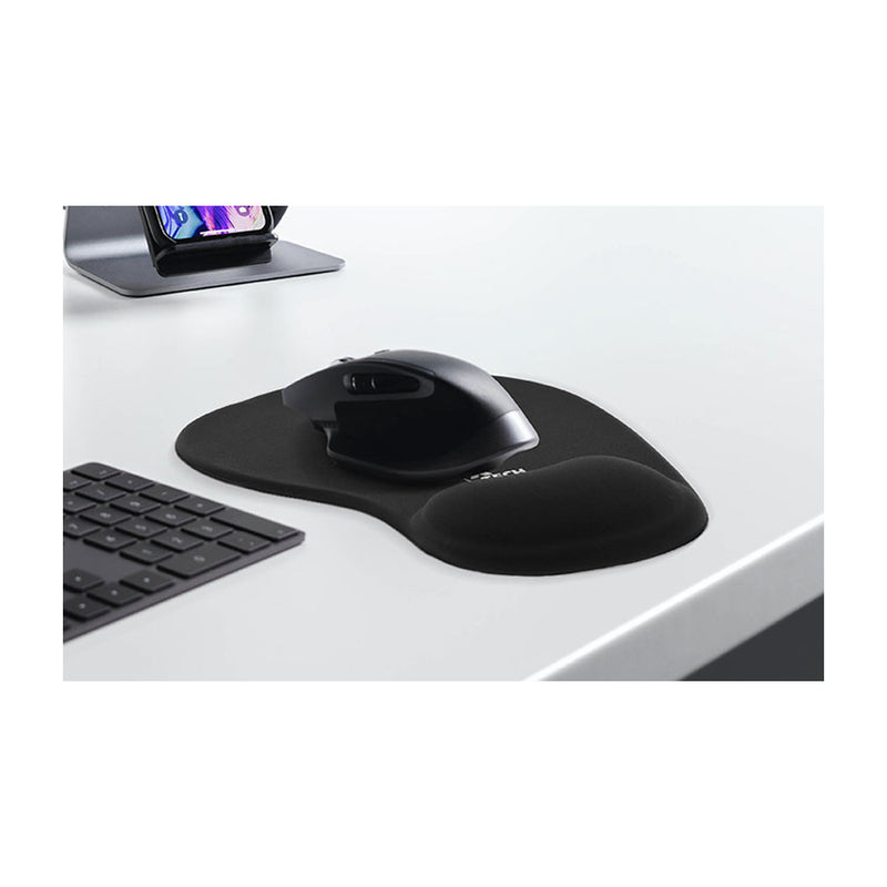 Xtech Mouse Pad con Soporte de Gel para Muñeca | Antideslizante | Negro