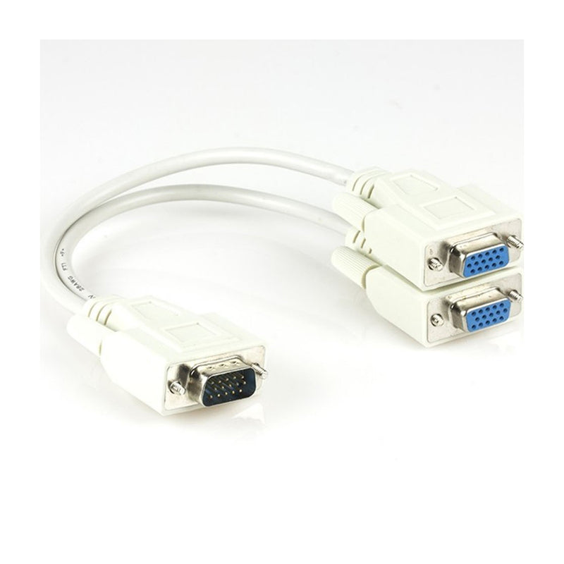 Xtech Cable Múltiple VGA macho a hembra | Blanco