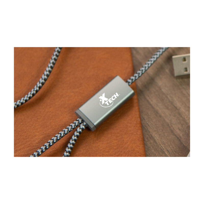 Xtech Cable Multifuncional para Carga | 5 en 1 | USB | USB C | Micro USB | Lightning